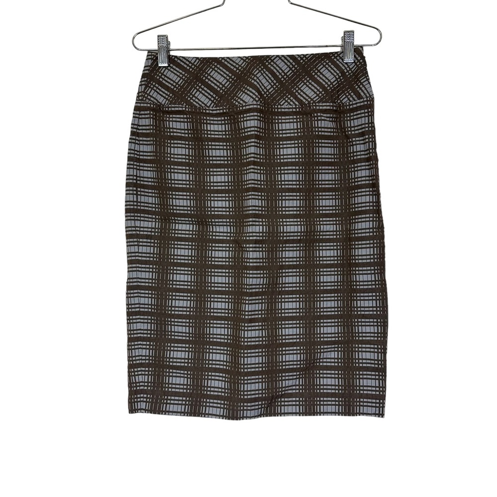 J Crew Pencil Skirt Striped Gray 4